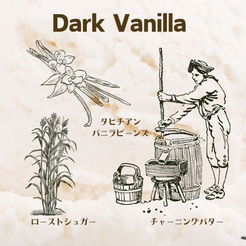 画像1: アロマキャンドル　Dark Vanilla　ダークバニラ (1)
